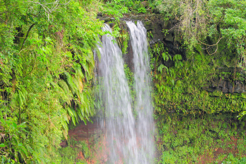 amber mountains waterfall in madagascar